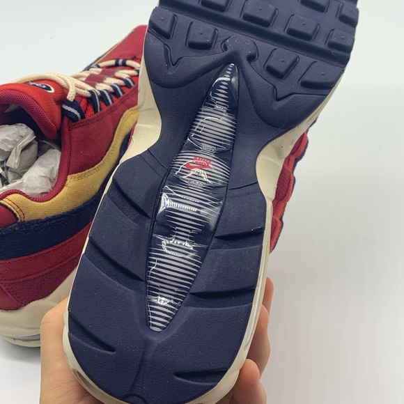 New Nike Men's Air Max 95 Premium Shoes Men red - Picture 5 of 8